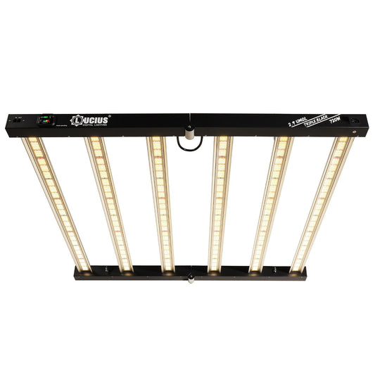 720W Samsung LM281B LED Grow Light - With Integrated Touchscreen Master Controller | Lucius Triple Black Label